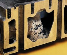 Severe corrosion can occur when additives that protect the cooling system have been depleted