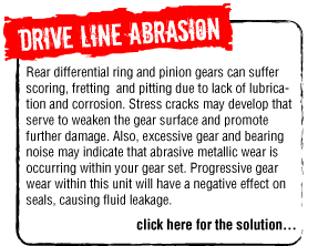 Drive Line Abrasion