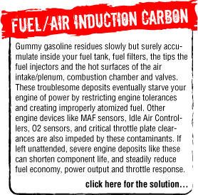 Fuel/Air Induction Carbon