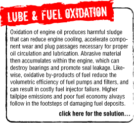 Lube and Fuel Oxidation